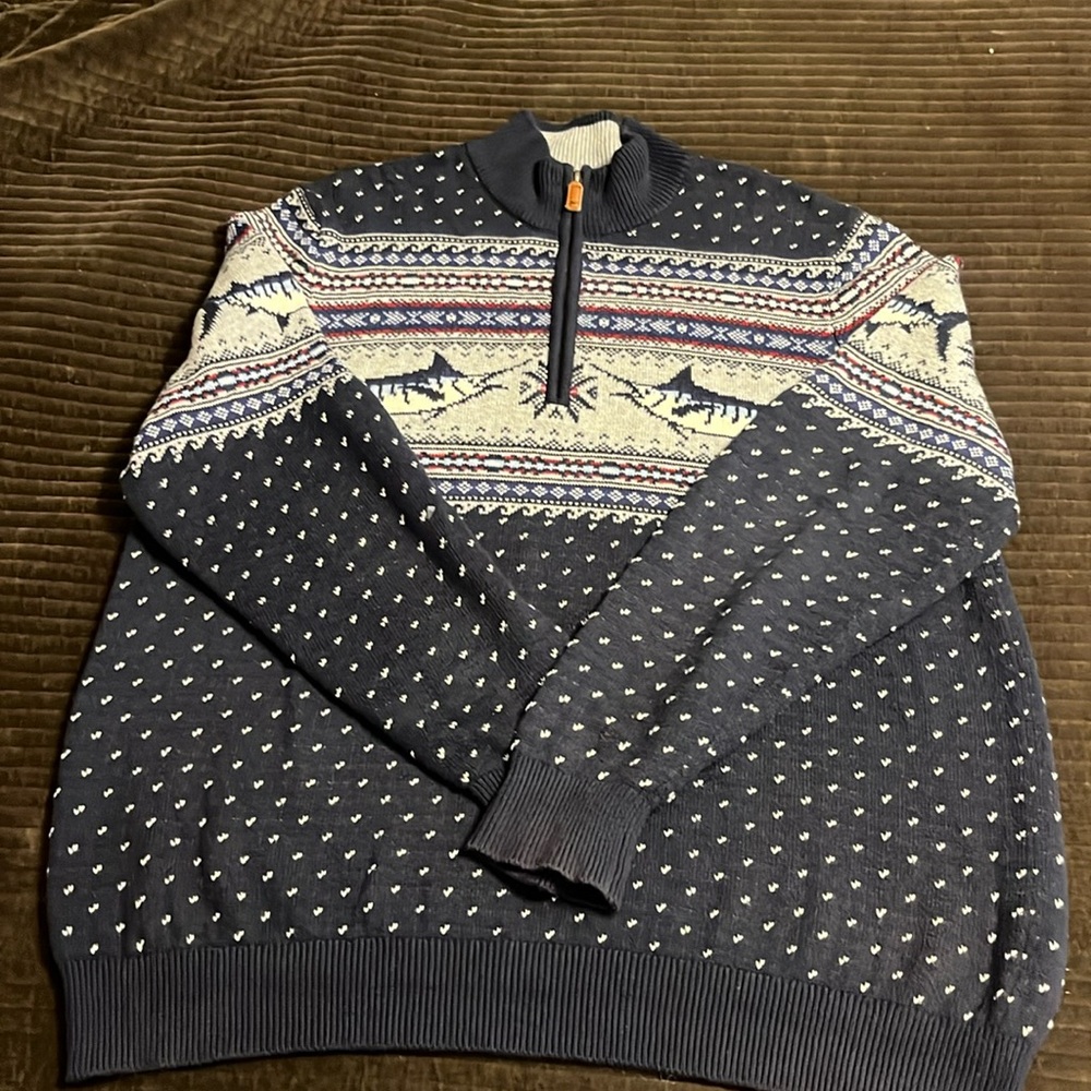 Men’s vineyard vines 3/4 zip sweater size xlarge